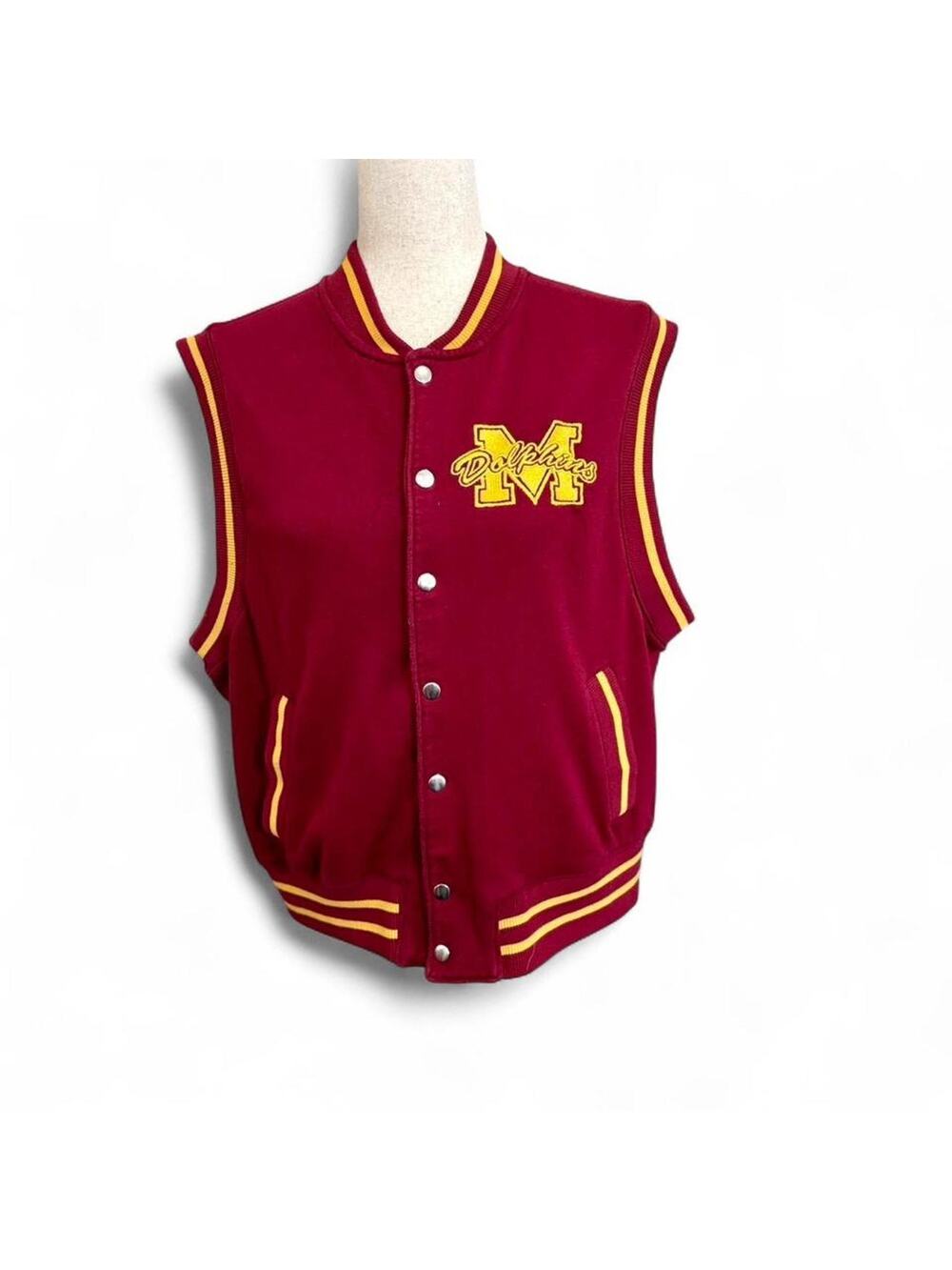 Netflix Sex Education Special Edition Maroon Varsity Vest Unisex S